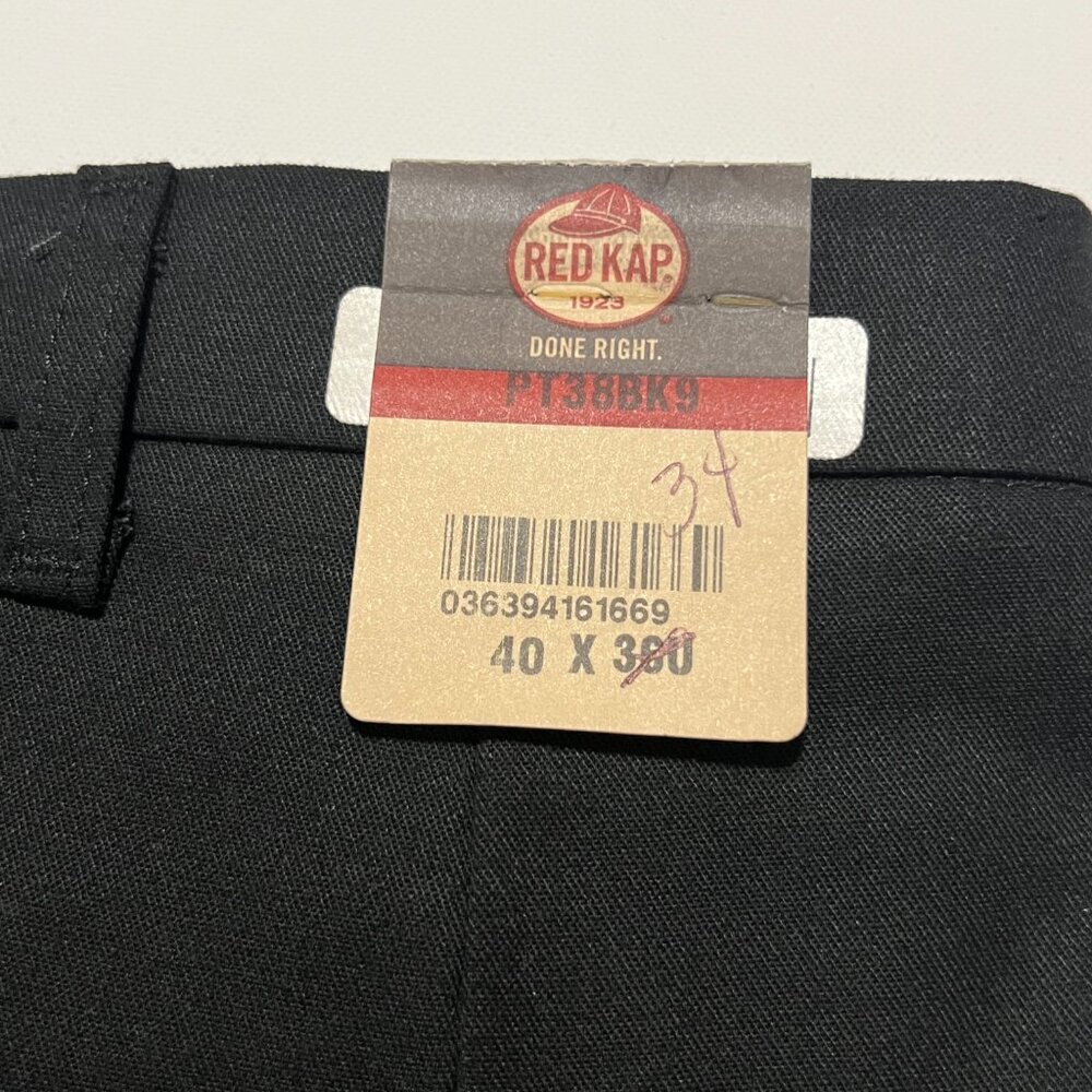 Red Kap Work Pants *NWT Casual Utility PT38BK9 Black Men's size 40x34 - Picture 5 of 7